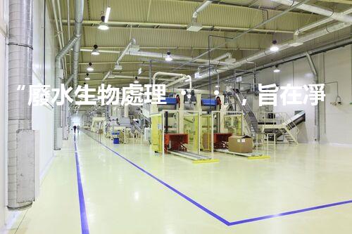 “廢水生物處理，旨在凈化水源，守護碧水藍(lán)天”